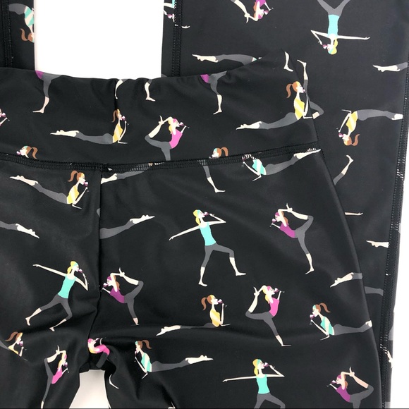 Wine Enthusiast Printed Straight Leg Yoga Pants, Size M - Picture 4 of 7